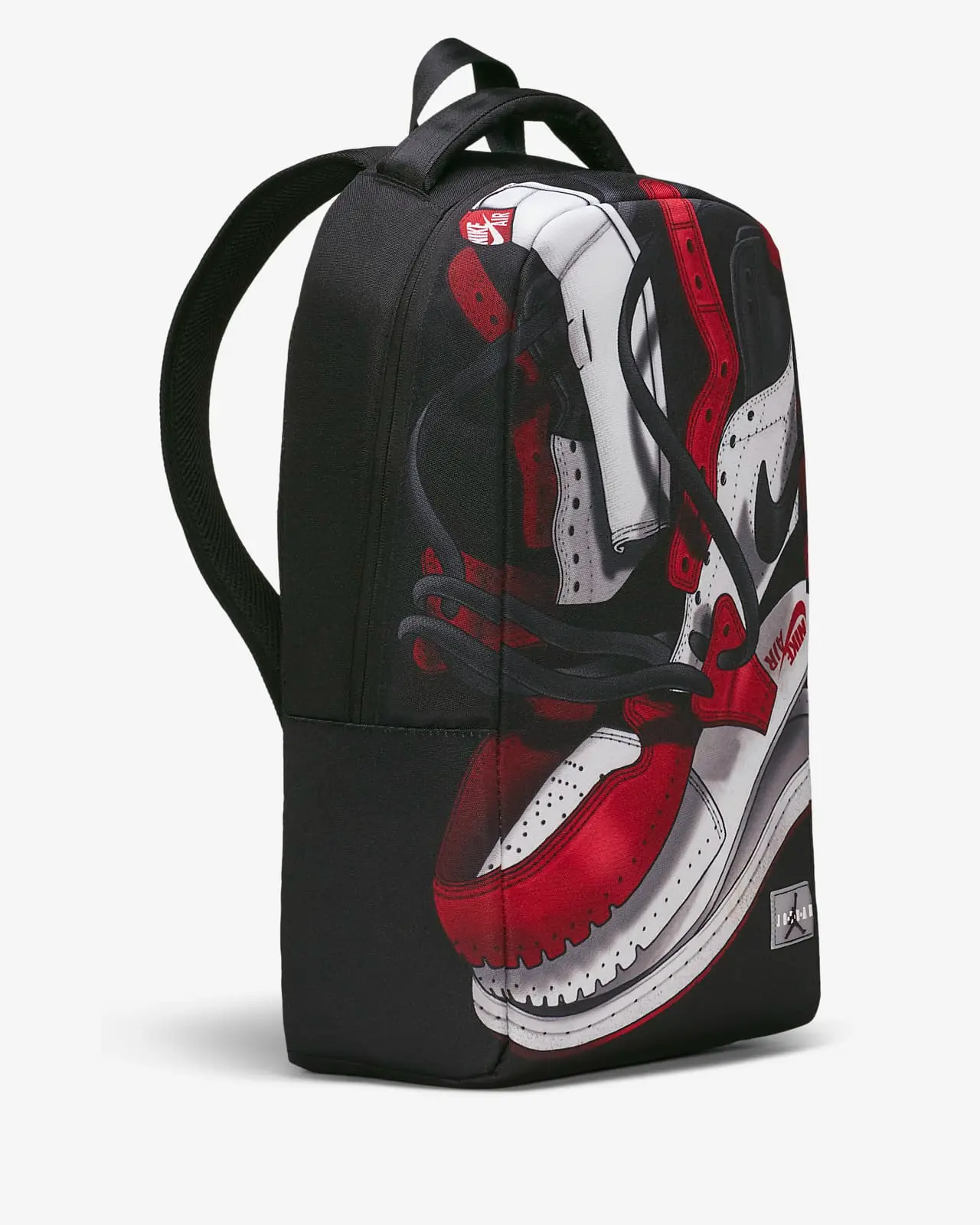 Alternative view of Balo Nike Air Jordan Retro 1 OG Shoe Backpack Black Gym Red 9A0484-KR5