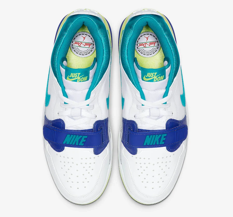 Giày Nike Just Don x Jordan Legacy 312 Low 'Neon Aquamarine' CD7069-103 - Ảnh 2