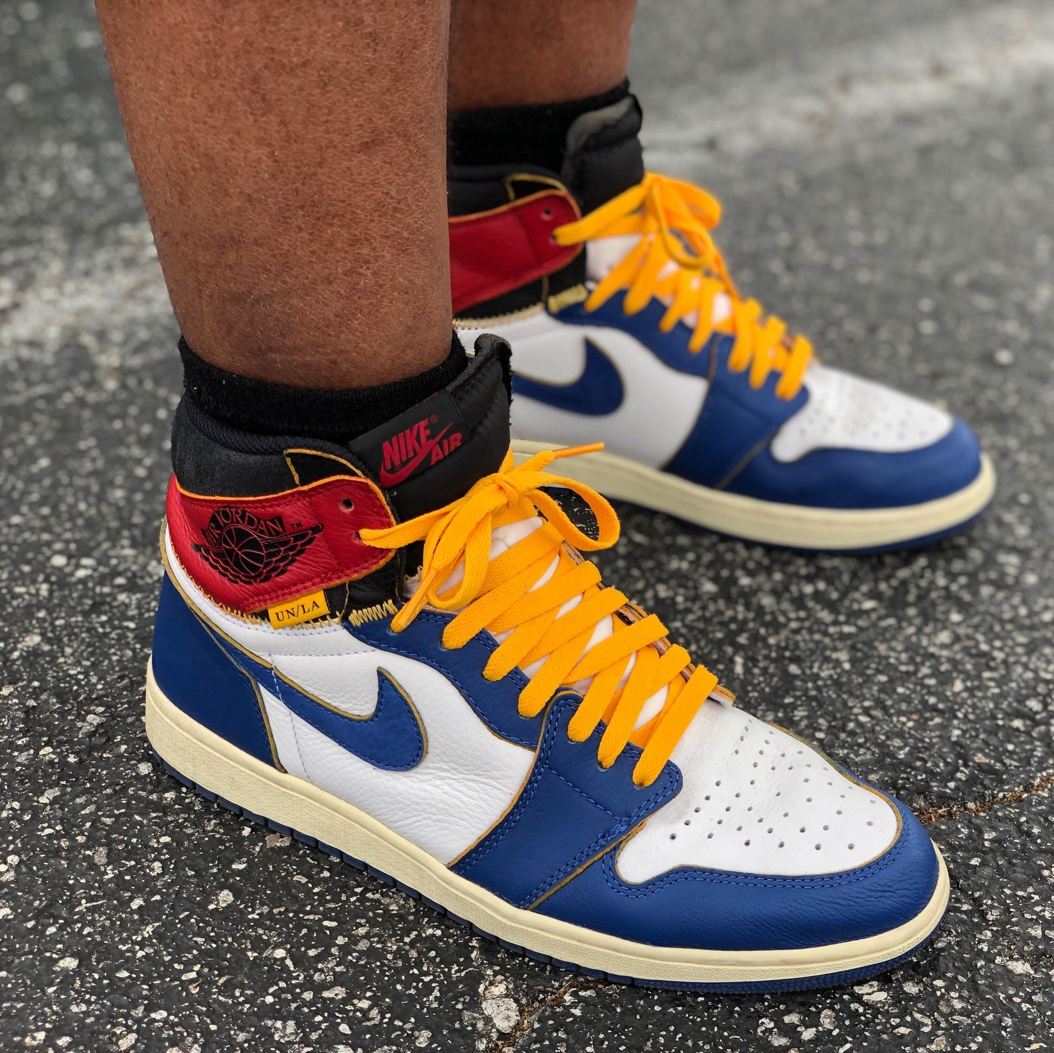 Giày Nike Union LA x Air Jordan 1 Retro High NRG 'Storm Blue' BV1300-146 - Ảnh 2