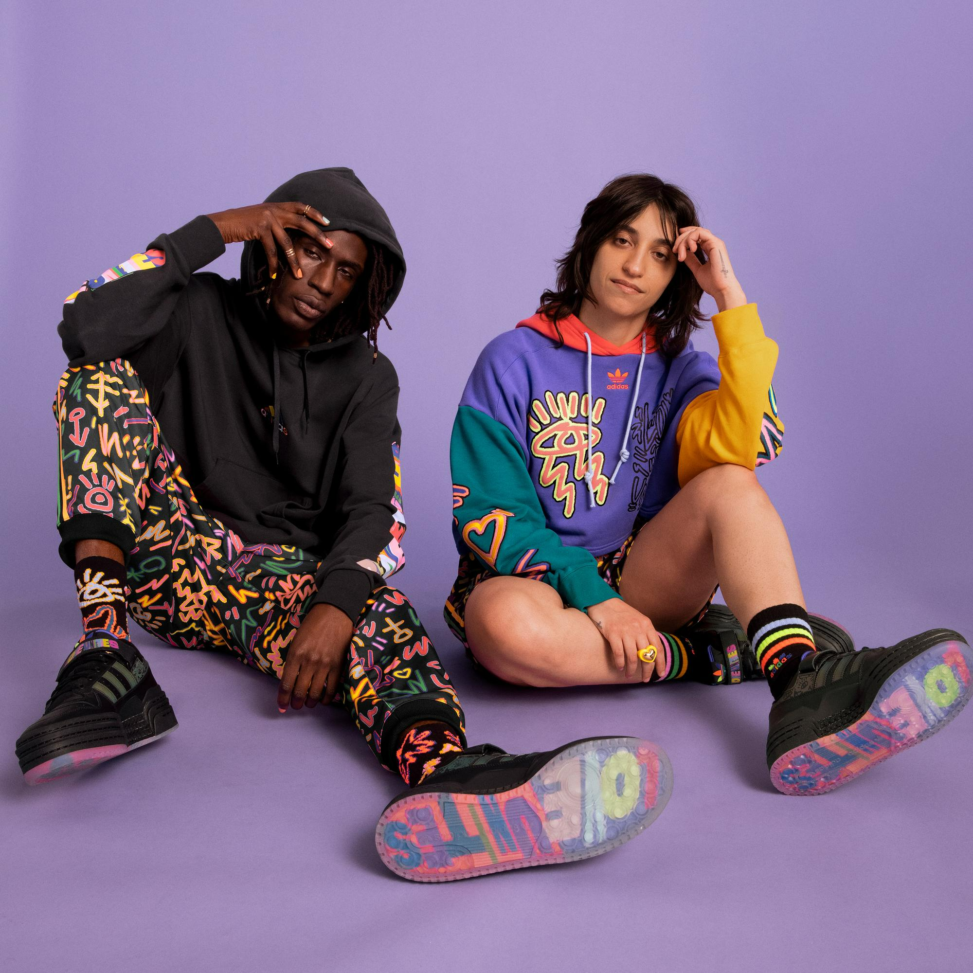 Giày Adidas Forum Triple Platform Pride Low 'Core Black' GX6396 - Ảnh 6