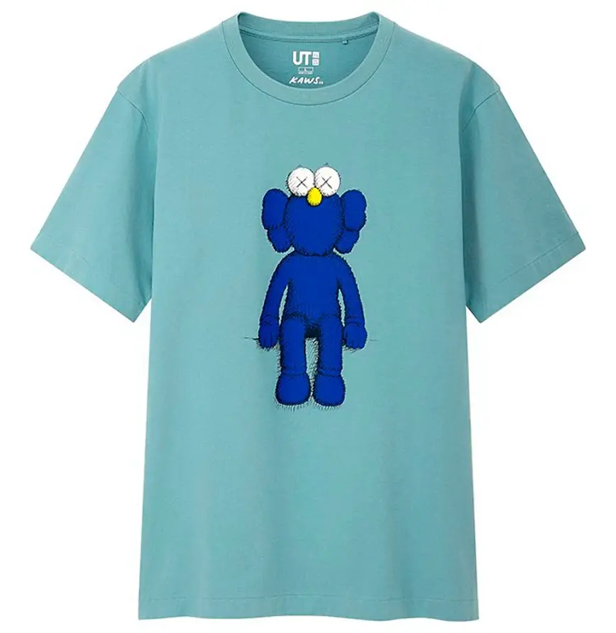 KAWS x Uniqlo Blue BFF Tee Green KW-UBLBFFTGN