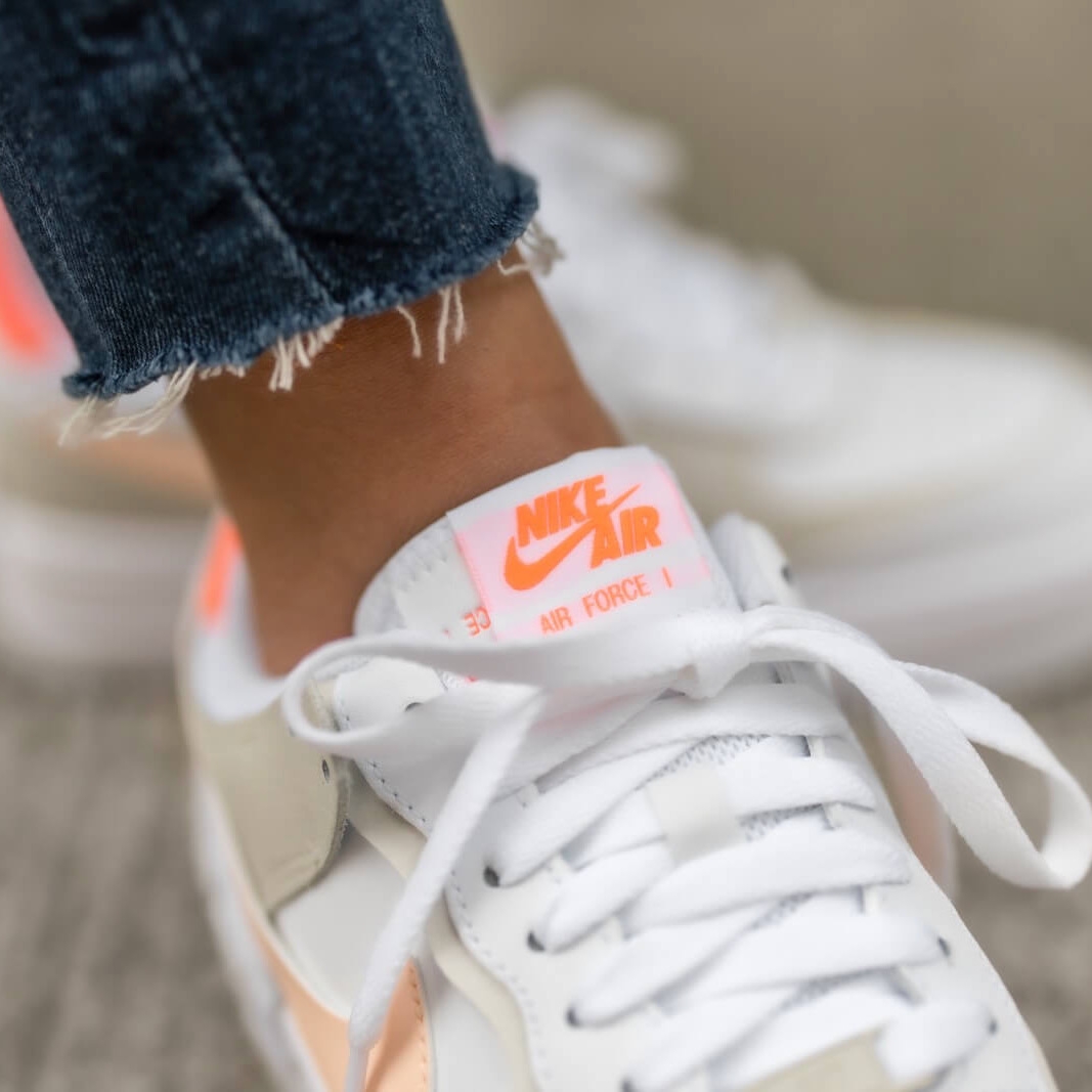Giày Nike Wmns Air Force 1 Low Shadow 'White Bright Mango' DH3896-100 - Ảnh 2