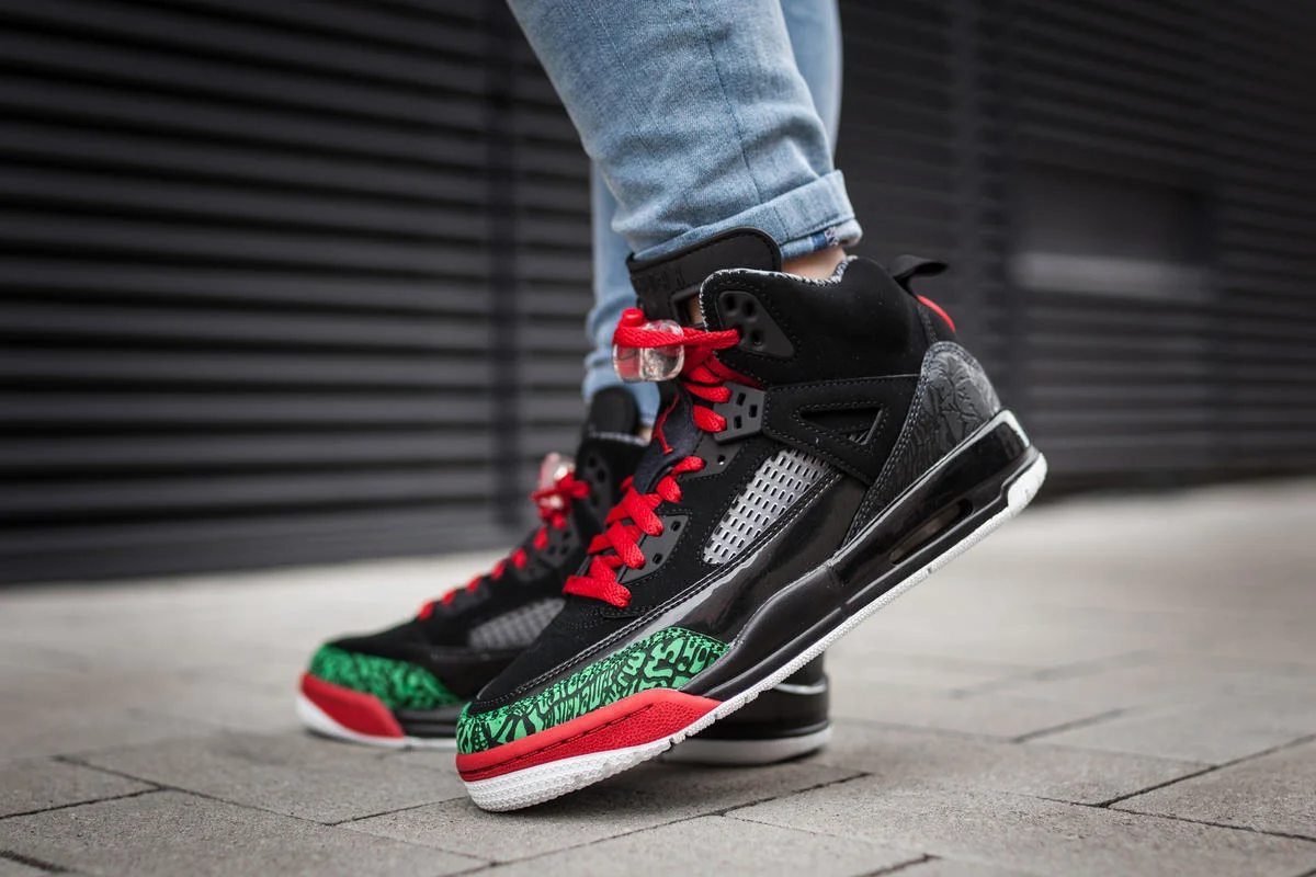 Giày Nike Air Jordan Spizike GS 'Black Varsity Red' 2017 317321-026 - Ảnh 6