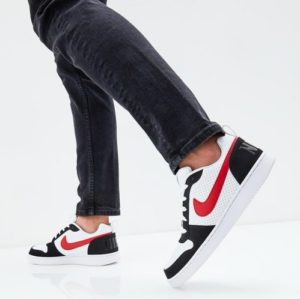 Alternative view of Giày Nike Court Borough Low Black White Red 838937-102