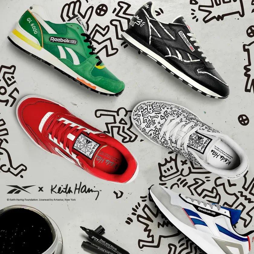 Alternative view of Giày Reebok Keith Haring 'Heel Print' GZ1457