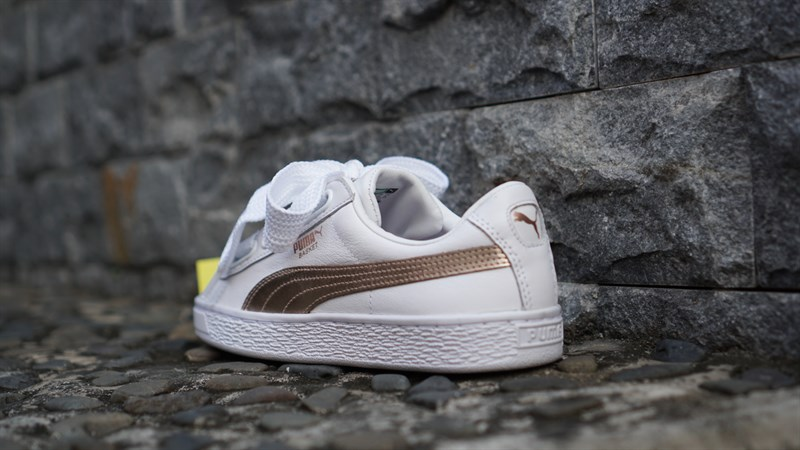 Giày Puma Basket Heart Metallic 367767-01 - Ảnh 3