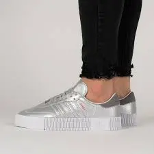 Giay Adidas Samba Rose 'Silver' Metallic D96769