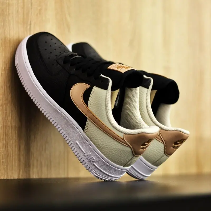 Alternative view of Giày Nike Air Force 1 '07 Wmns 'Black Metallic Red Bronze' CU5311-001