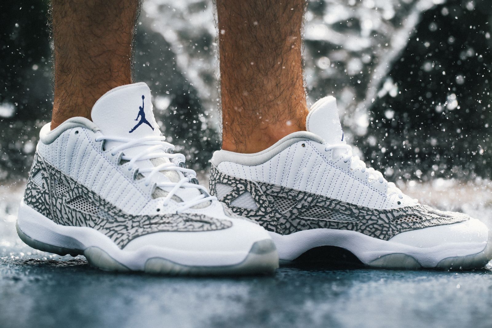 Giày Nike Air Jordan 11 Retro Low IE 'Cobalt' 2015 306008-102 - Ảnh 3