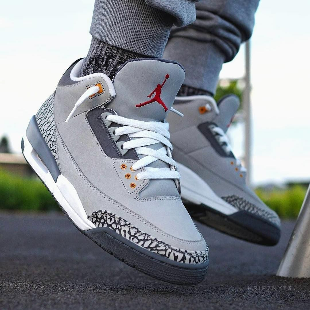 Giày Nike Air Jordan 3 Retro GS 'Cool Grey' 2021 398614-012 - Ảnh 3