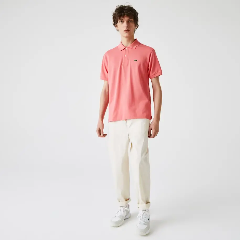 Ao Lacoste Men's Classic Fit L1212 Polo 'Pink' L1212-F9C