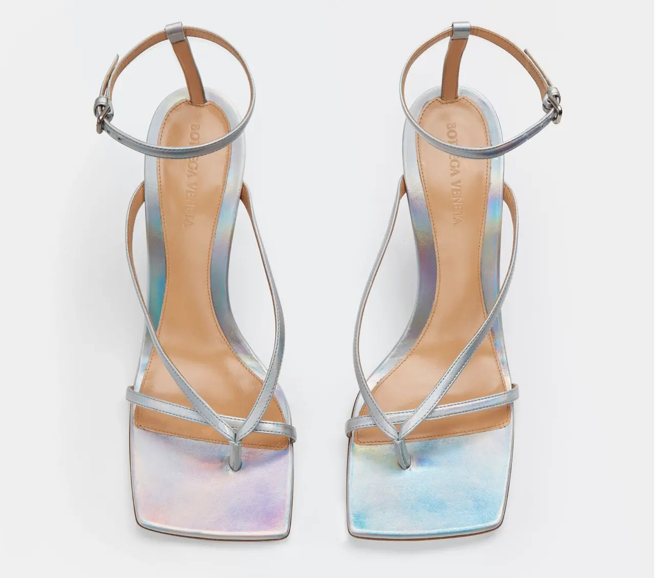 Alternative view of Giày Cao Gót Bottega Veneta Stretch Strap Sandal 'Moon Drop' 608835V1AH01387