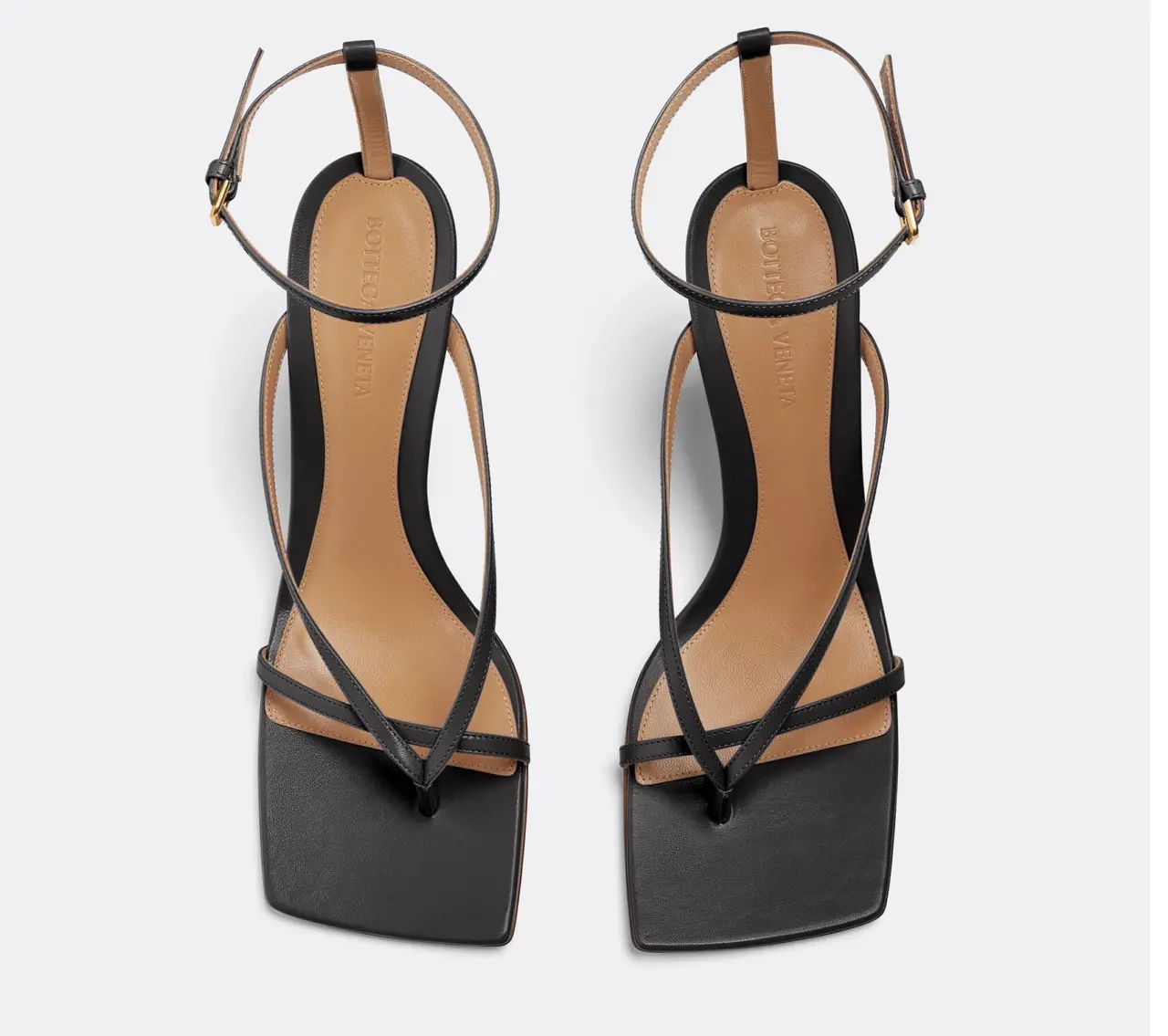 Alternative view of GIày Cao Gót Bottega Veneta Stretch Strap Sandal 'Nero' 608835VBSF01000