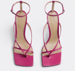 Alternative view of GIày Cao Gót Bottega Veneta Stretch Strap Sandal 'Hollyhock' 608835VBSF05148