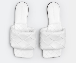 Alternative view of Dép Bottega Veneta Lido Flat Sandal 'Optic White' 608853VBSS09122