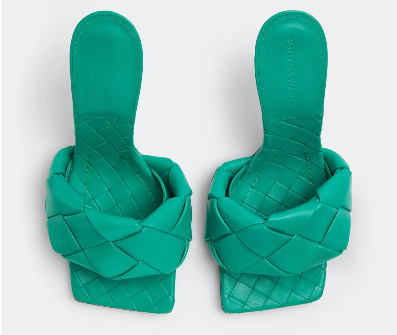 Alternative view of Giày Cao Gót Bottega Veneta Lido Mule 'Acid Turquoise' 608854VBSS03227