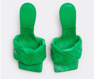 Alternative view of Giày Cao Gót Bottega Veneta Lido Mule 'Grass' 608854VBSS03730