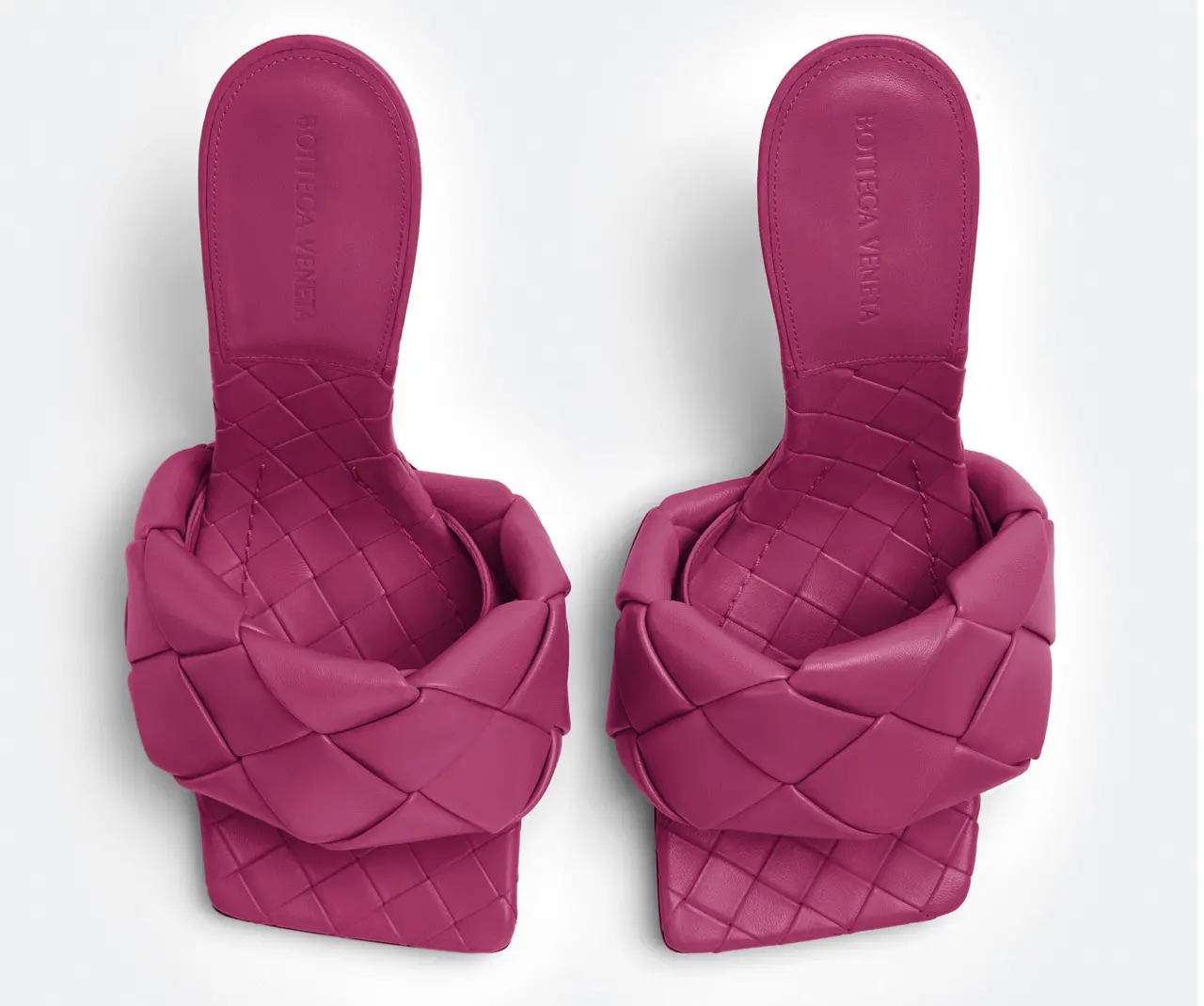 Alternative view of Giày Cao Gót Bottega Veneta Lido Mule 'Hollyhock' 608854VBSS05148