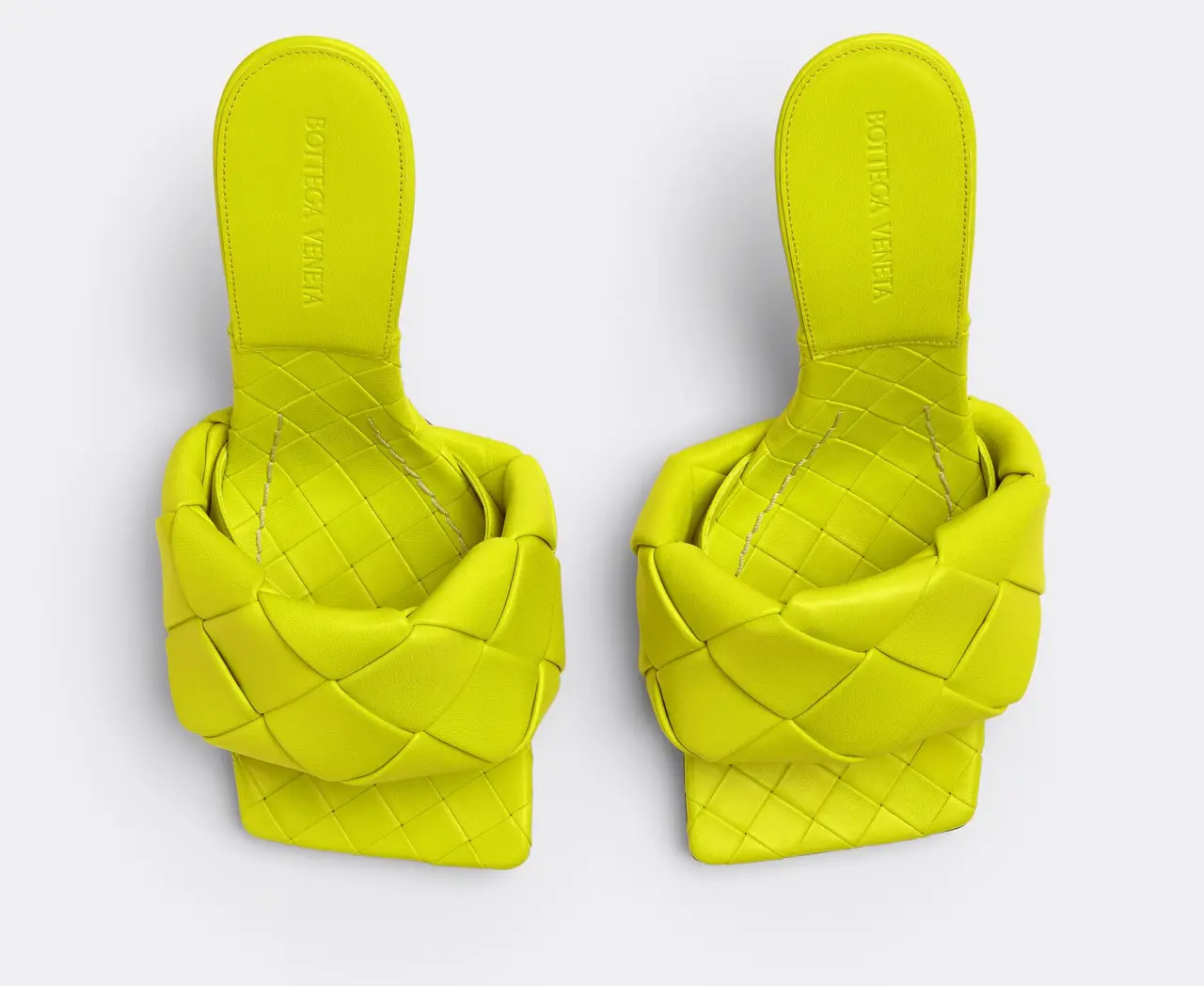 Alternative view of Giày Cao Gót Bottega Veneta Lido Mule 'Kiwi' 608854VBSS07278