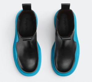 Alternative view of Giày Bottega Veneta Tire Chelsea Boot 'Black Blue' 630284VBS501438