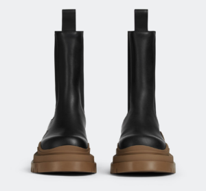 Giay Bottega Veneta Tire Chelsea Boot 'Black Jute' 630284VBS501449