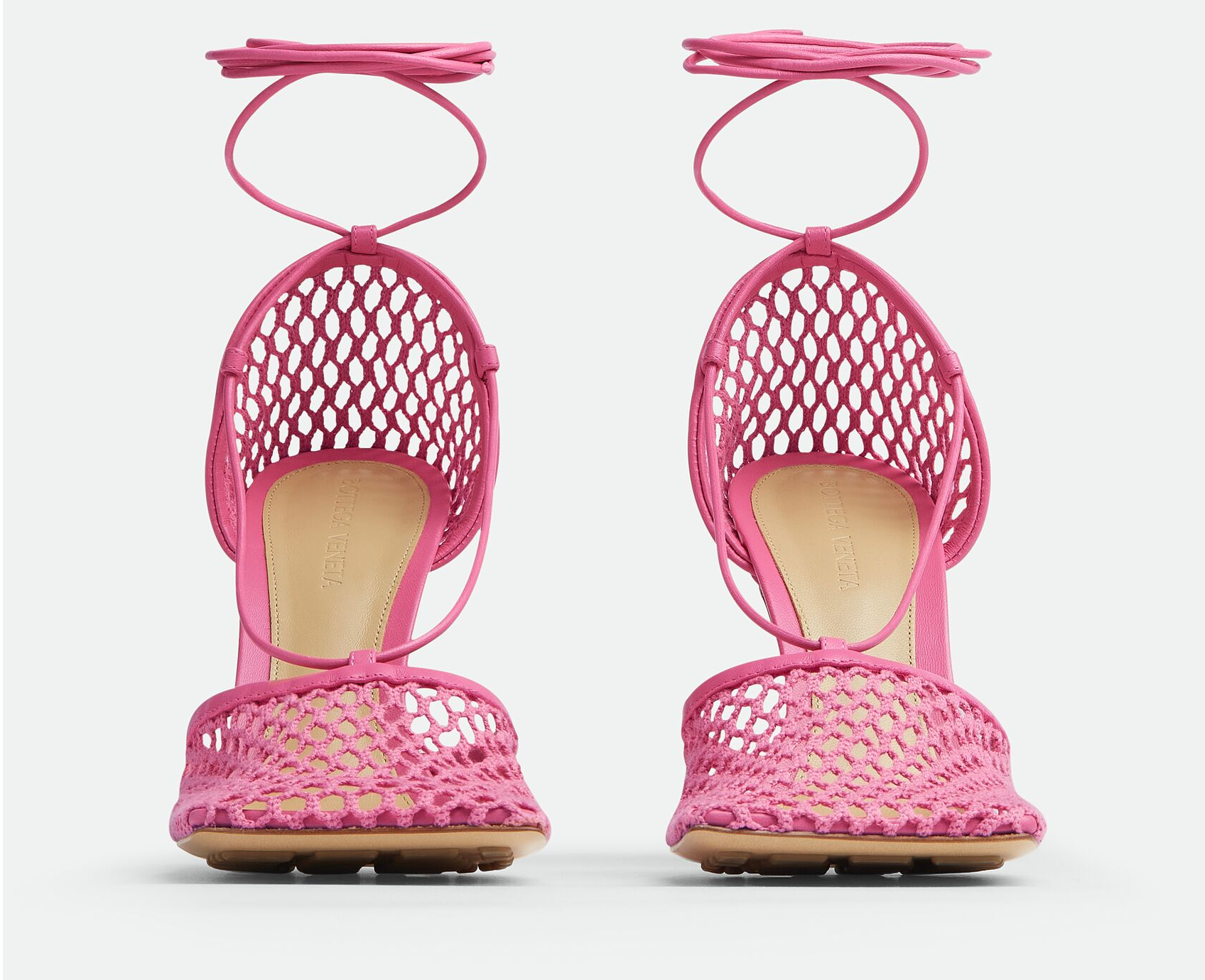 Giày Cao Gót Bottega Veneta Lace-Up Sandal 'Azelea' 651388VBSD35963 - Ảnh 4