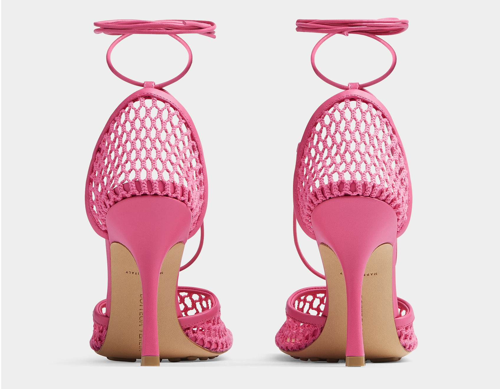 Giày Cao Gót Bottega Veneta Lace-Up Sandal 'Azelea' 651388VBSD35963 - Ảnh 3