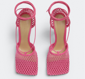 Alternative view of Giày Cao Gót Bottega Veneta Lace-Up Sandal 'Azelea' 651388VBSD35963