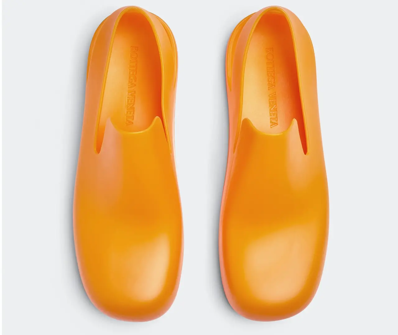 Alternative view of Dép Bottega Veneta Puddle 'Tangerine' 658767V00P07593