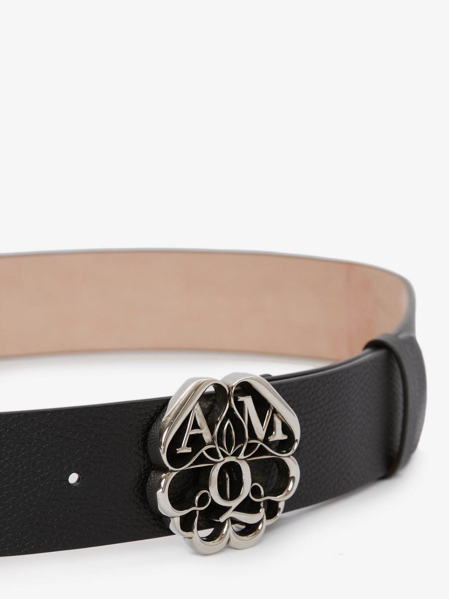 Thắt Lưng Alexander McQUEEN Seal Logo 'Black' 6831291AAF41000 - Ảnh 2