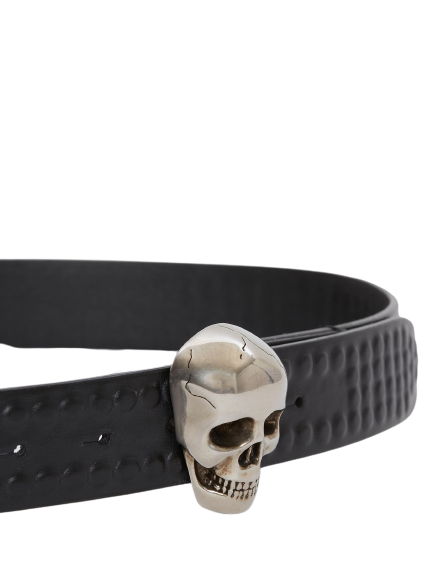 Thắt Lưng Alexander McQUEEN 3d Skull 'Black' 6831301AAFA1000 - Ảnh 2
