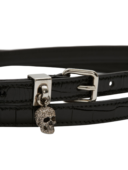 Thắt Lưng Alexander McQUEEN Pave 'Black' 6870761HB0Y1000 - Ảnh 2