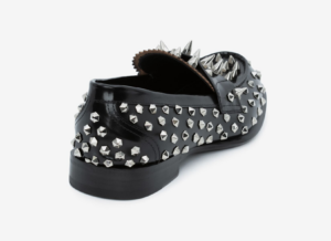 Alternative view of Giày Alexander Mc.Queen Stud Loafer 'Silver Black'
