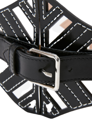 Alternative view of Thắt Lưng Alexander McQUEEN Cage Corset 'Black' 7102211AAJB1000