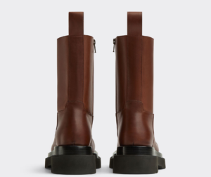 Giay Bottega Veneta Lug Boot 'Dark Chestnut' 716205VBS502287