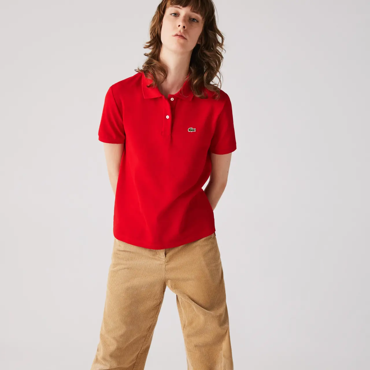 Alternative view of Áo Lacoste Women's 2-Button Short Sleeve Polo Shirt PF7839-20C-240