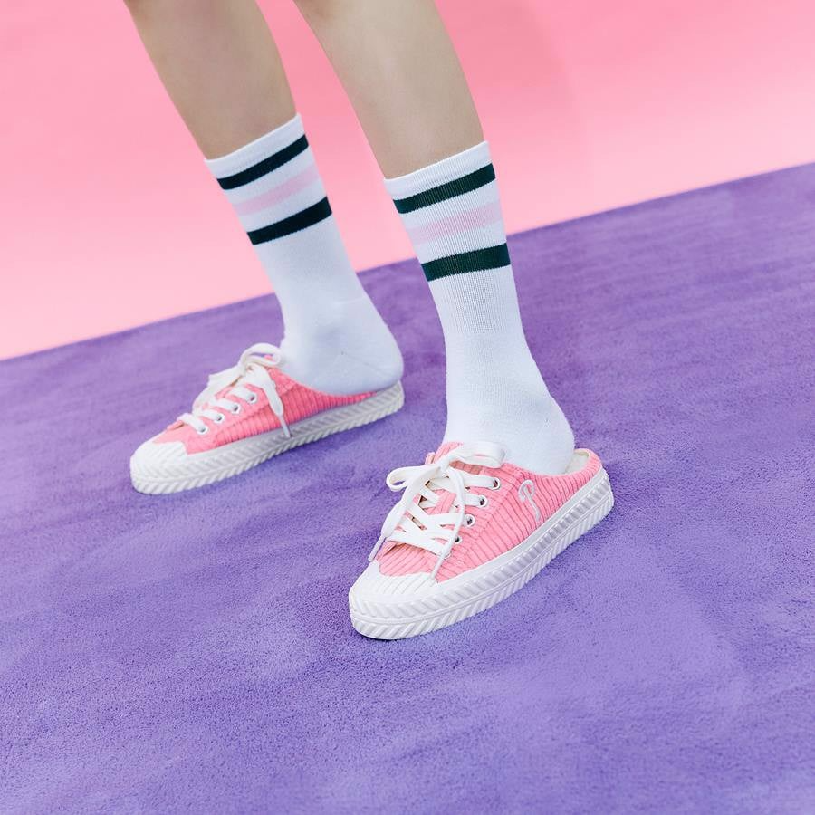 Giày MLB Playball Corduroy Mule FL Philadelphia Philles 'Pink' 3AMUUD116-10PKS - Ảnh 6