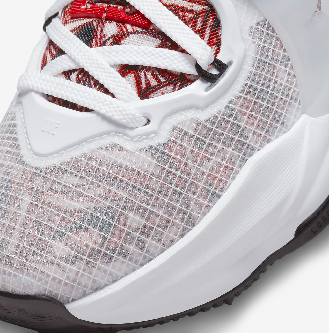 Giày Nike LeBron 19 'White Black Red Enfant' GS DD0418-101 - Ảnh 7