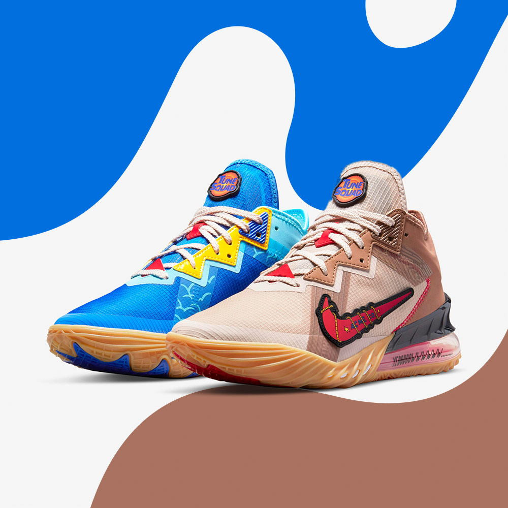 Giày Nike Space Jam x LeBron 18 Low 'Wile E. x Roadrunner' CV7562-401 - Ảnh 6