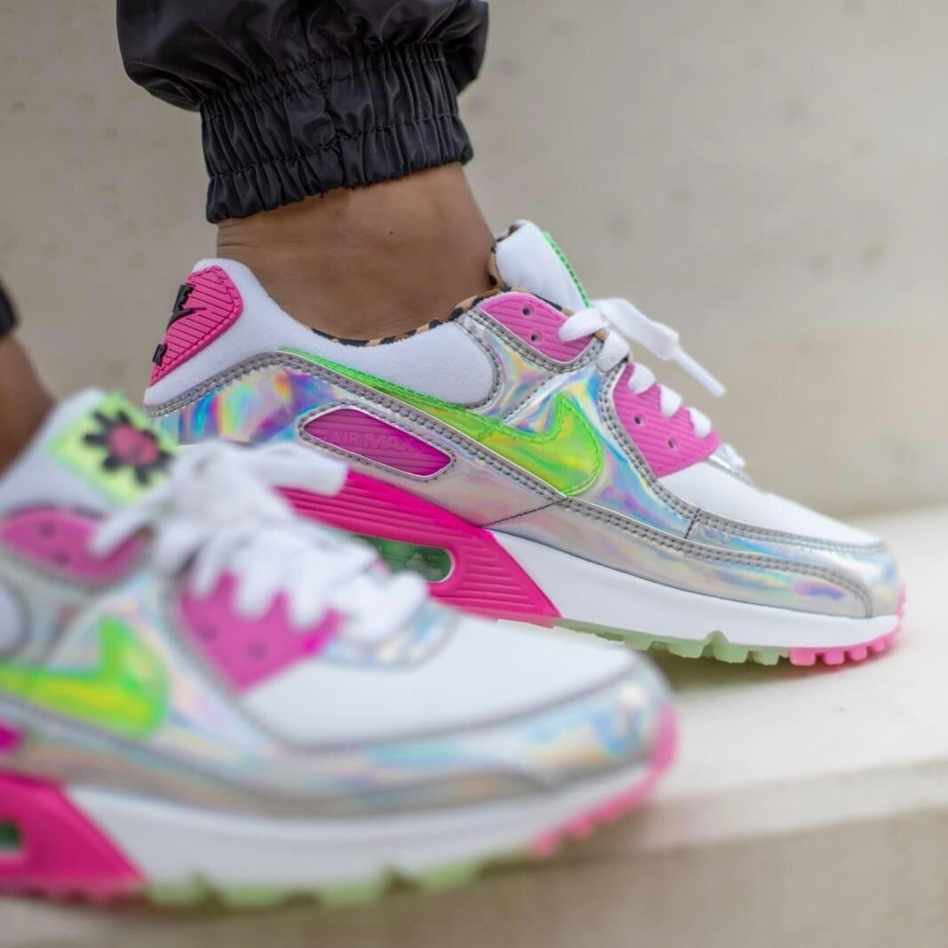 Giày Nike Air Max 90 LX Daisy 'Leopard Iridescent' (W) CQ2559-100 - Ảnh 7