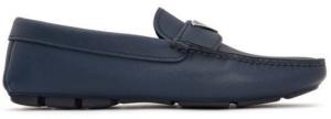 Giày Prada 21FW Saffiano Driving Loafers Navy 2DD164-053-F0216
