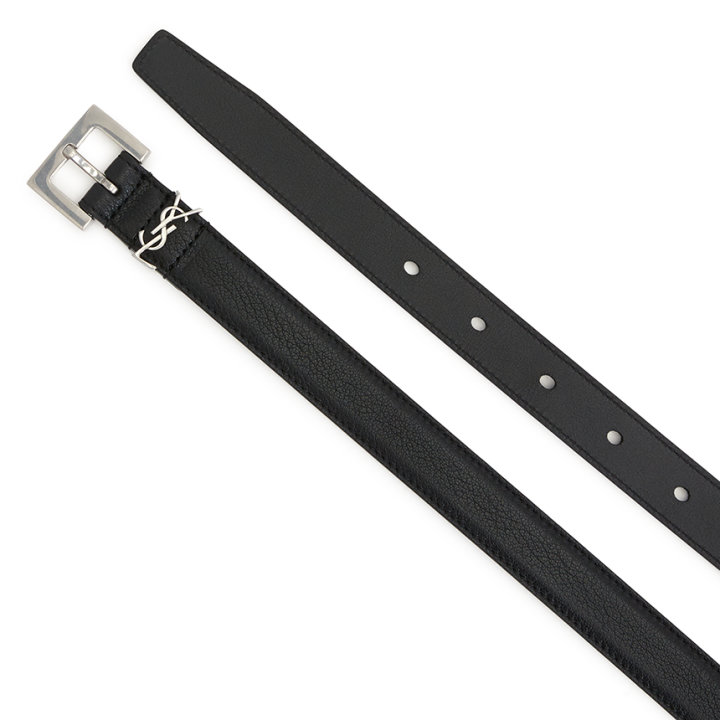 Thắt lưng Saint Laurent Monogram Black Belt 612616-BRM0E-1000 - Ảnh 3