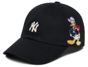 Mũ MLB x Disney Donald Duck Unstructured Ballcap NY 3ACPD011N-50BKS