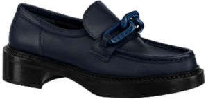 Giày Louis Vuitton Academy Loafers 'Navy Blue' 1A9R7S