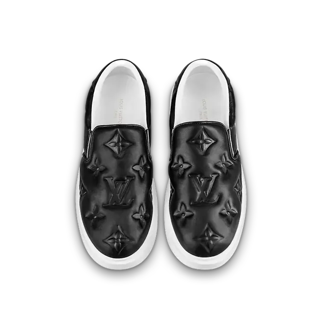 Giay Louis Vuitton Beverly Hills Slip On Trainers "Black" 1A9FAN