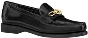 Giày Louis Vuitton Chess Flat Loafers 'Black' 1AA1X4