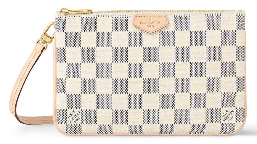 Tui Louis Vuitton Double Zip Pochette 'Damier Azur' N60460