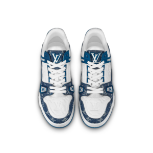 Giay Louis Vuitton Trainer 'Denim Monogram Blue' 1A9JGR