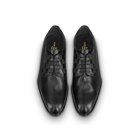 Giày Louis Vuitton Haussmann Derbies Black 1A7RM3 - Ảnh 3