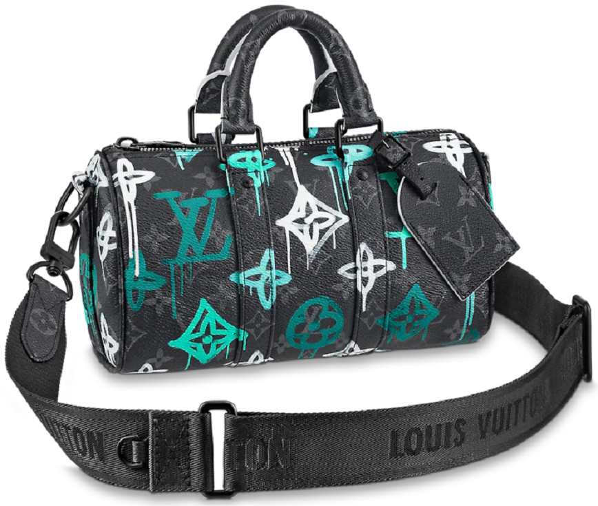 Tui Louis Vuitton Keepall Bandouliere 25 Bag 'Graffiti Green' M21399